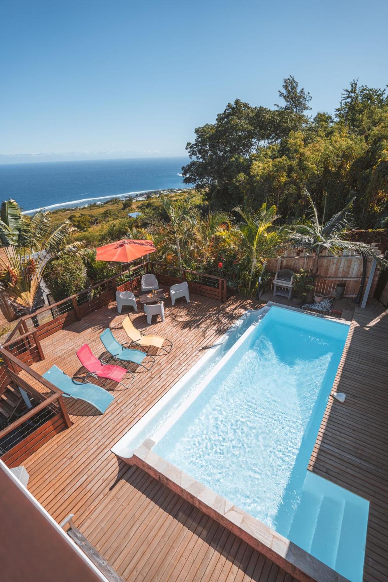 Villa Sunset St Leu, Avec Sa Vue Plongeante Sur La Mer サン・ル エクステリア 写真